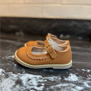 SweetHoney Tan Mary Jane Dress Shoes